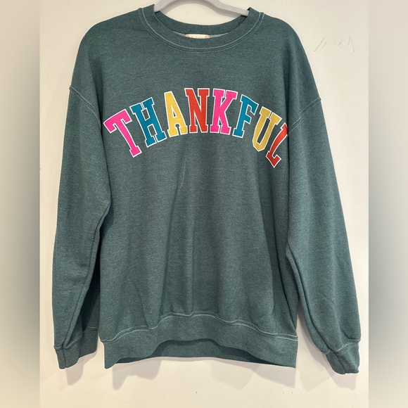 Alter’d State Thankful oversized crew neck sweatshirt size S M - Picture 3 of 6